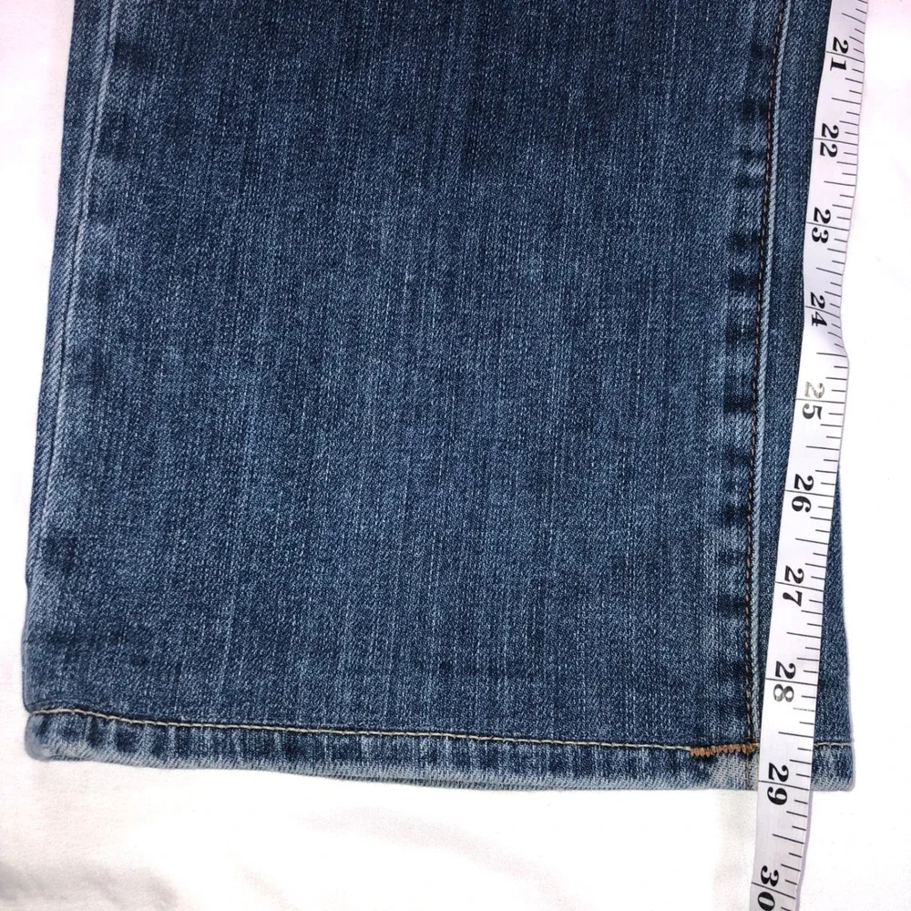 True Religion Ricky Relaxed Straight Leg Jeans Mens 34 Dark Wash Blue Denim USA
